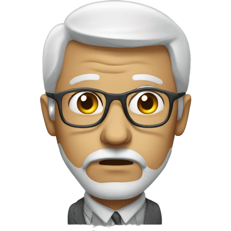 Sad professor emoji