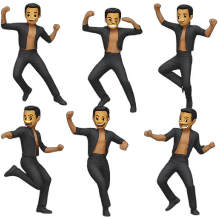 Marc Ravalomanana qui danse emoji