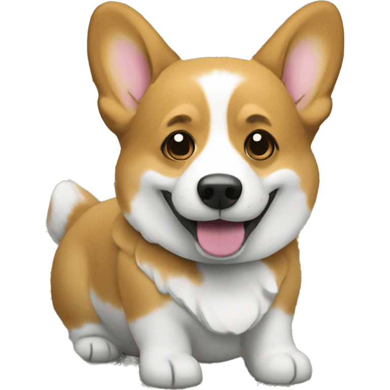 Corgi with money emoji