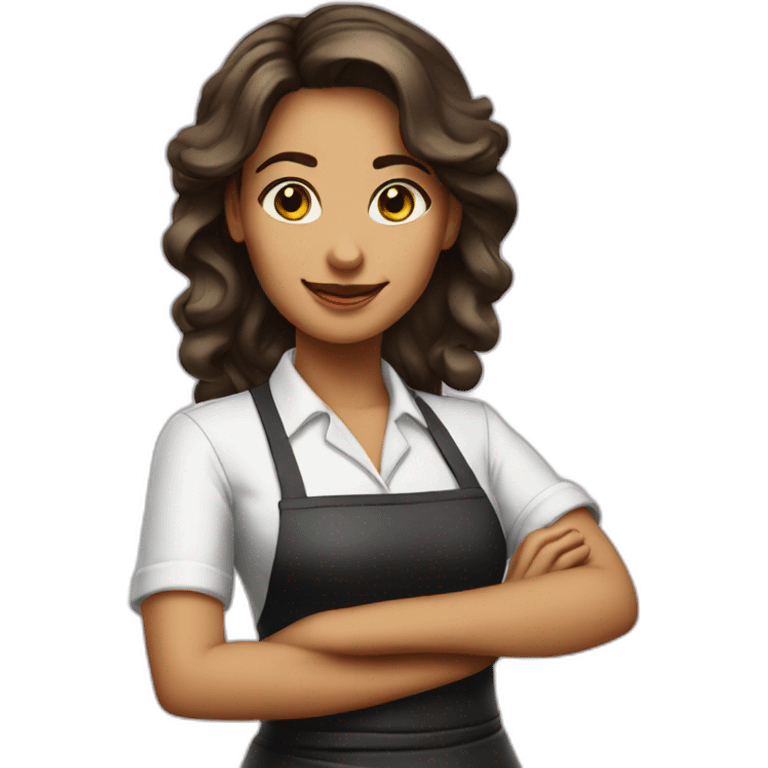 Girl waitress emoji