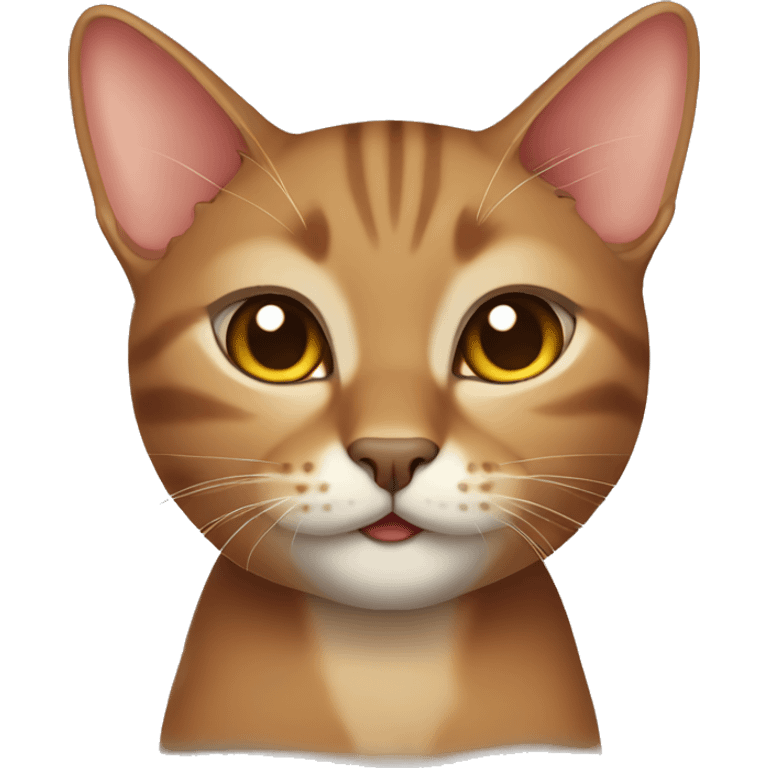 Oriental brown cat emoji