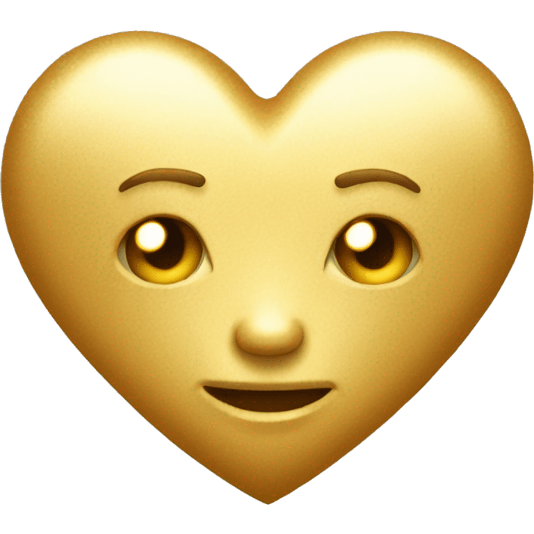 Golden heart emoji