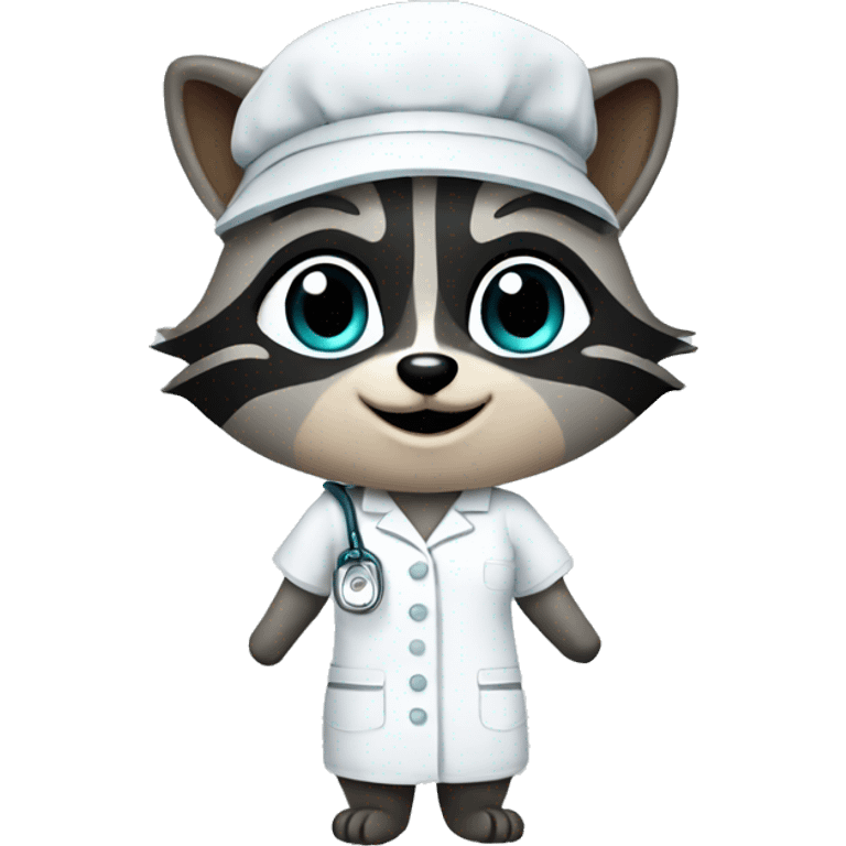 Raccoon nurse emoji