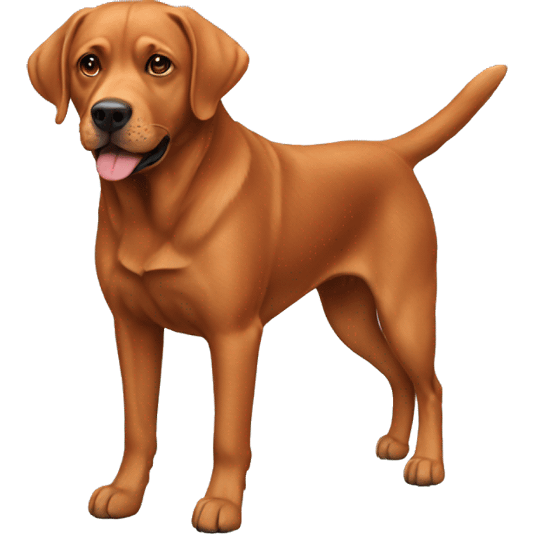 Hunting red lab  emoji