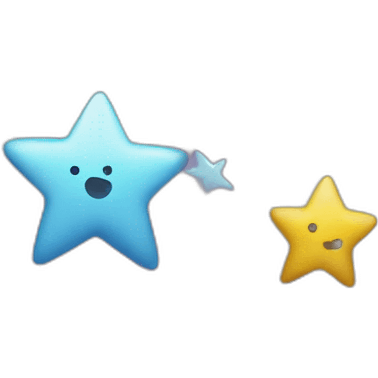 Two shooting stars emoji