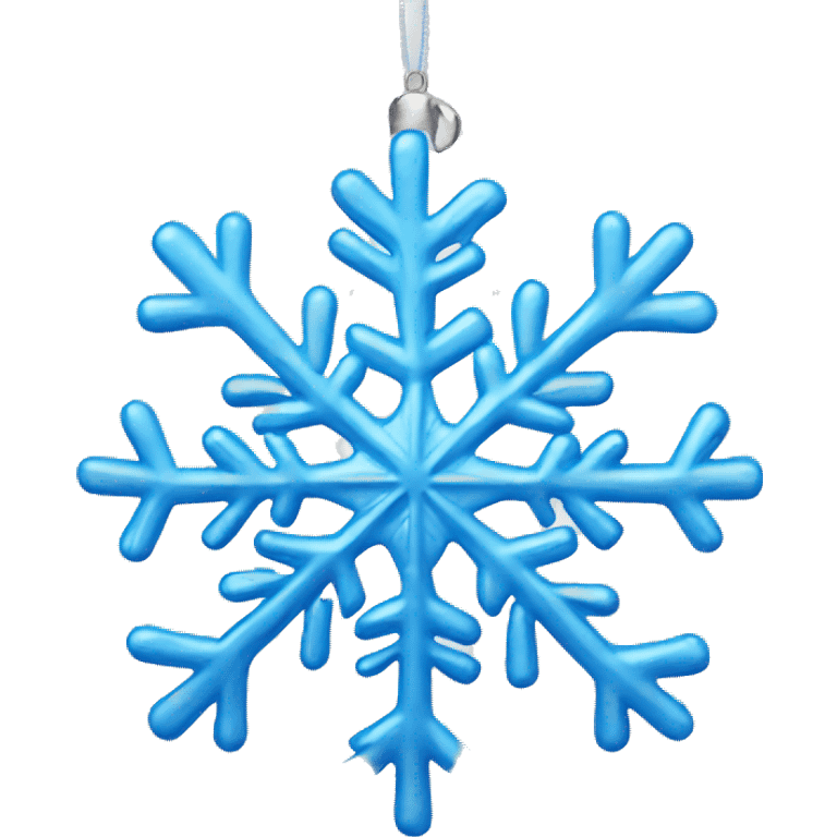 Snowflake Christmas bauble emoji