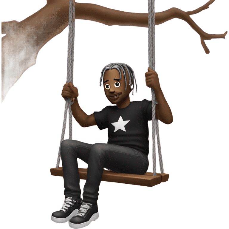 Travis Scott on a swing  emoji