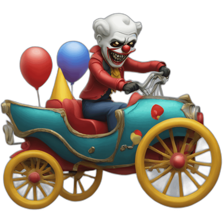 The classic death riding a clown car emoji