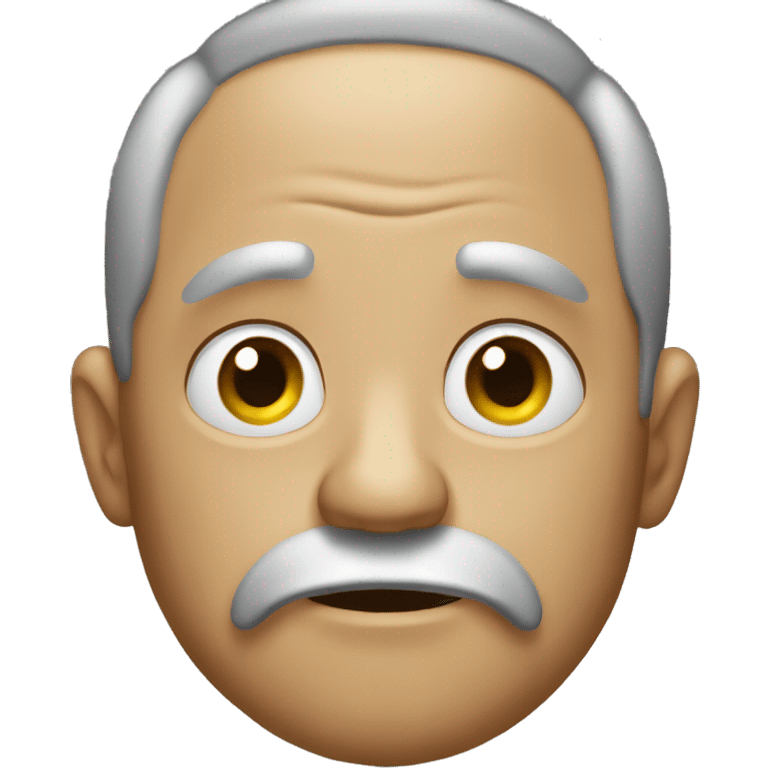 a sad mean ugly man emoji