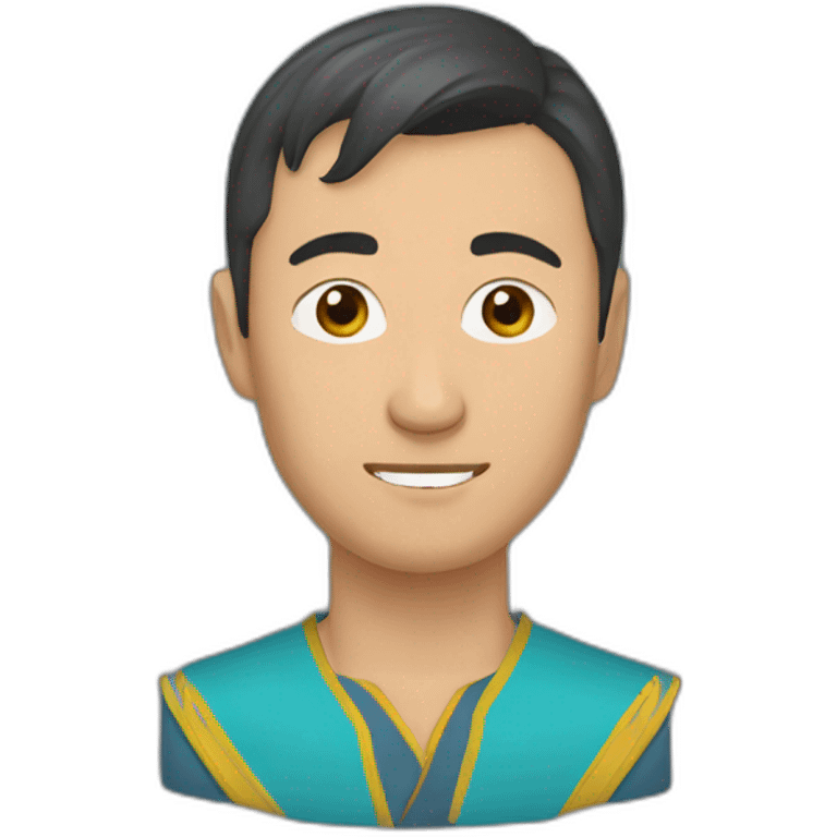 Hero Kazakh man emoji