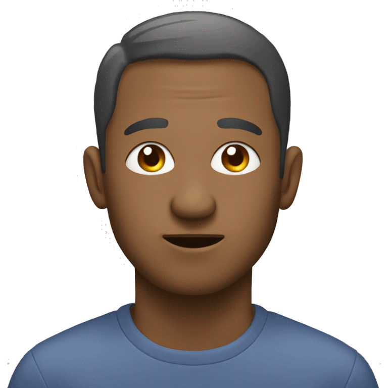 Man with 3 shoes balanced on his nose emoji