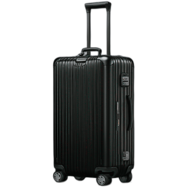 Rimowa black classic cabin emoji