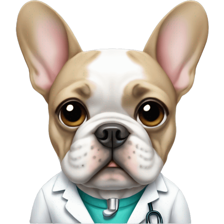 Doctor French bulldog  emoji