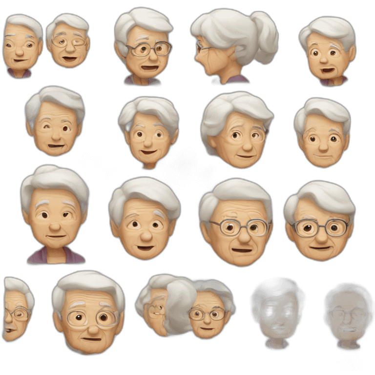 10000 old people emoji