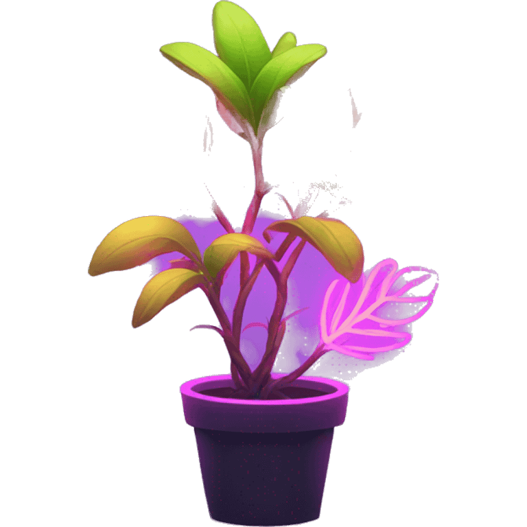 neon glowing plants emoji