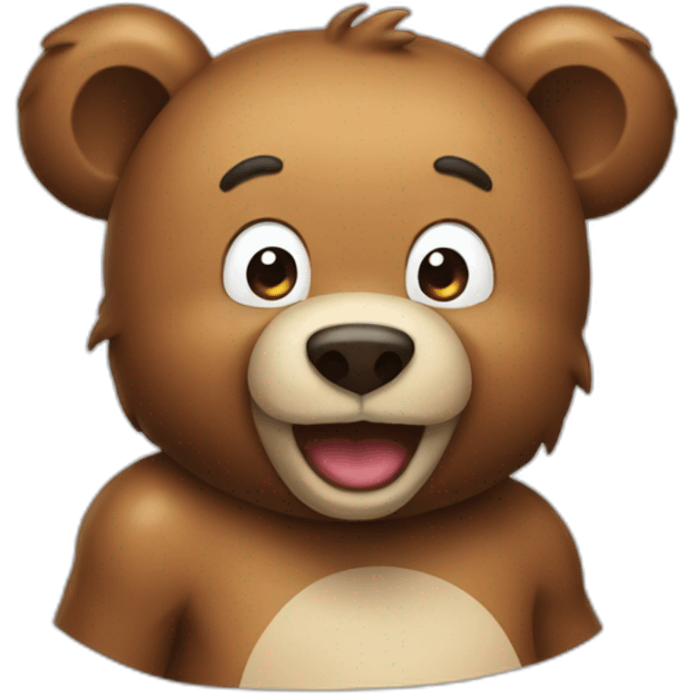 farting bear emoji