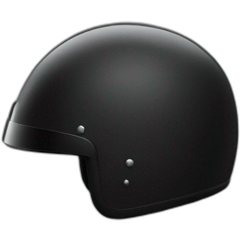 black motorcycle helmet emoji