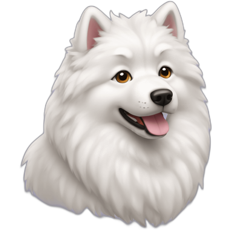 Samoyed dog emoji