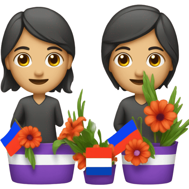 florist and Armenian flag emoji