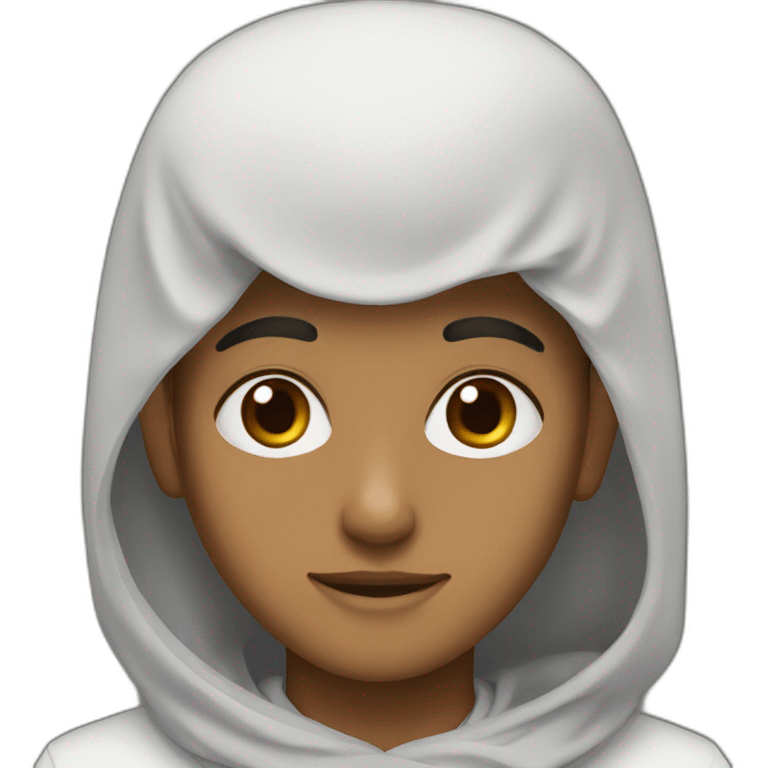 A Muslim boy brown eyes  emoji