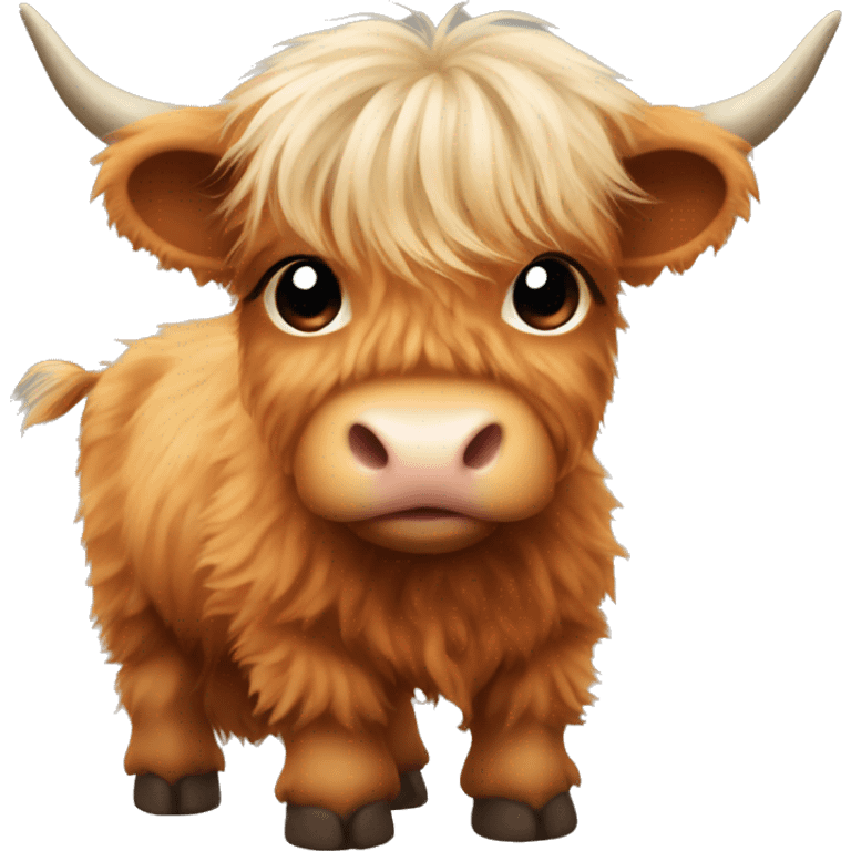 baby highland cow emoji