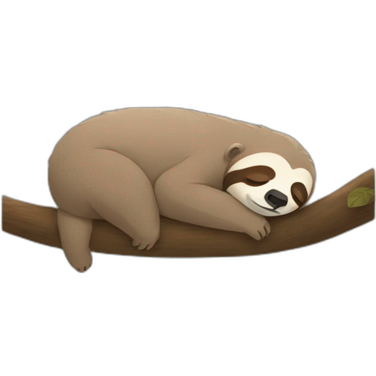 Sloth sleeping emoji