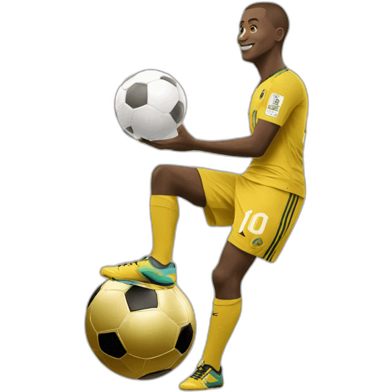 Halland avec le ballon d’or emoji