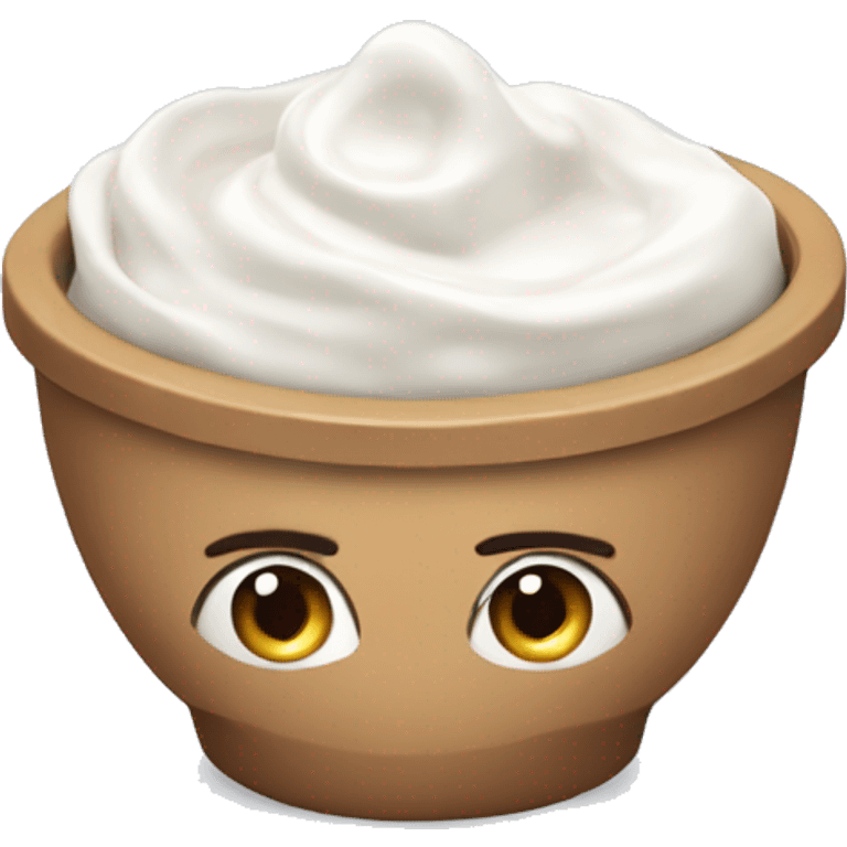 Yoghurt bowl emoji