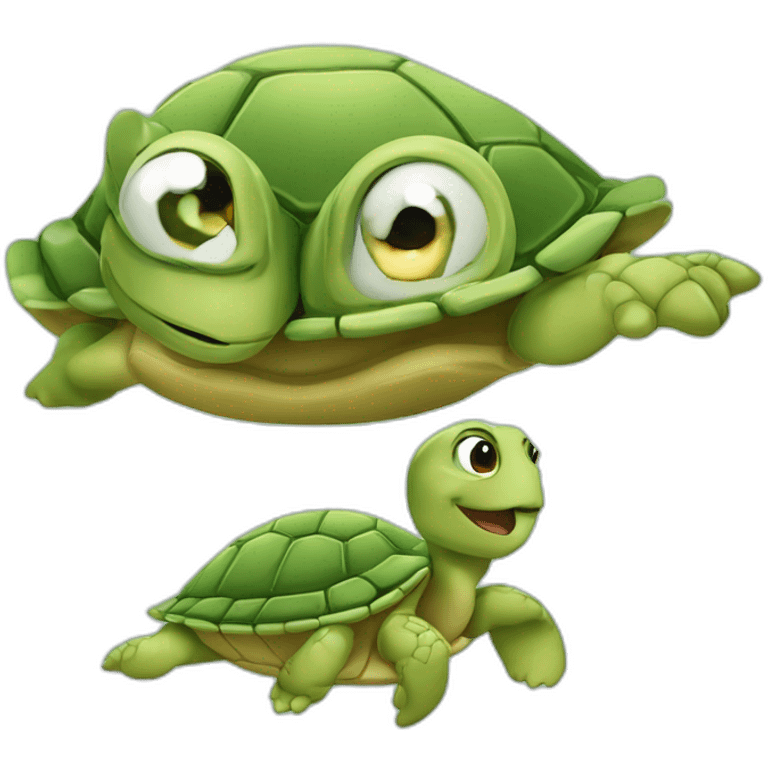 Tortue qui rigole emoji