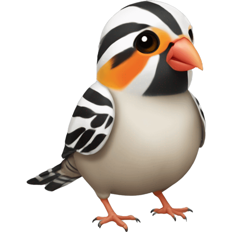 Zebra finch emoji