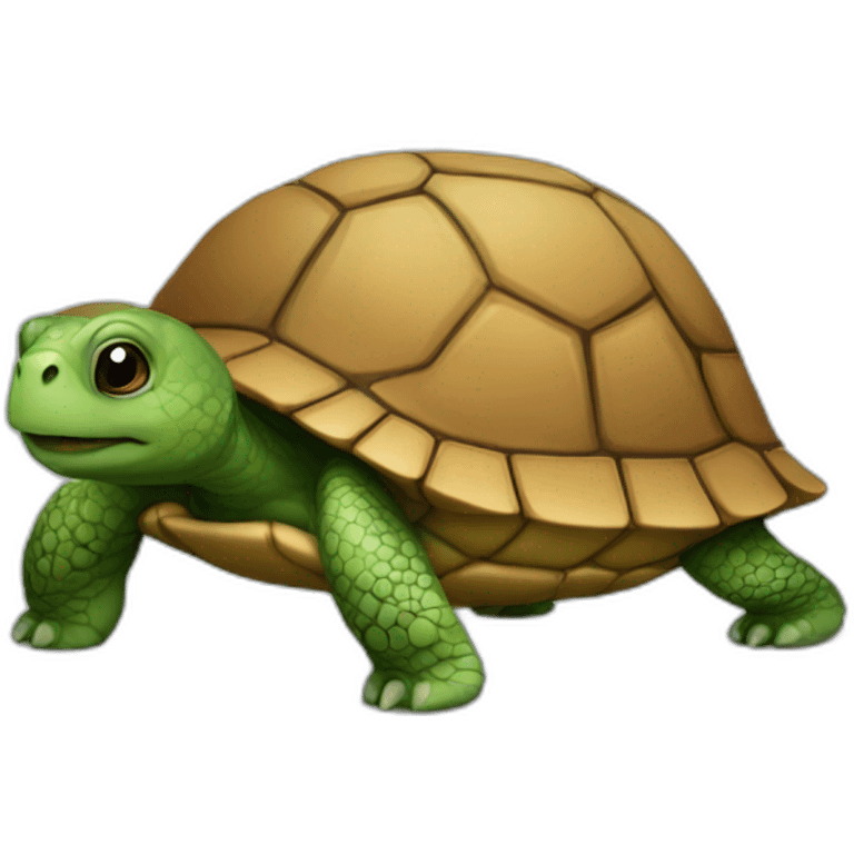 turtle with a house on its back emoji