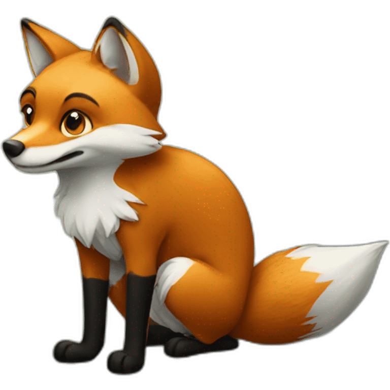 sneaky fox emoji