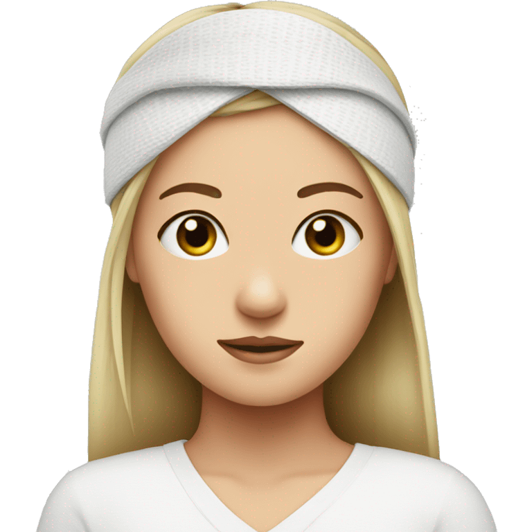 Head bandage on a girl  emoji