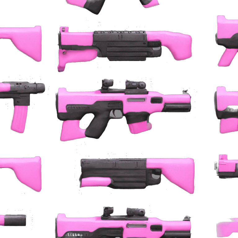 pink FN P90 gun from call of duty emoji