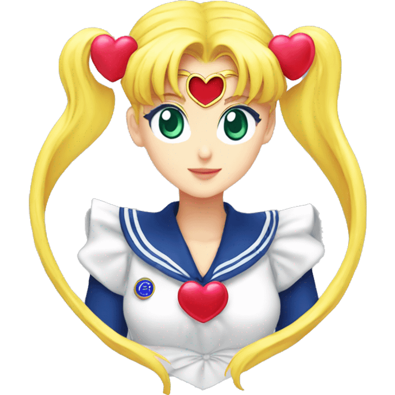 Sailor moon heart eyes emoji