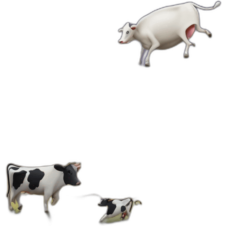 ovni abducting a cow emoji