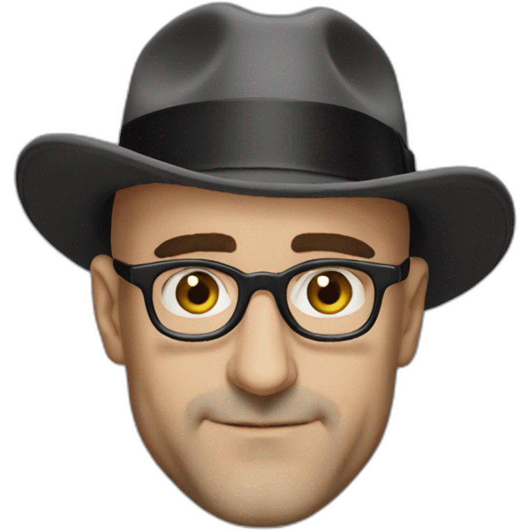 stanley tucci wearing a mitre hat emoji