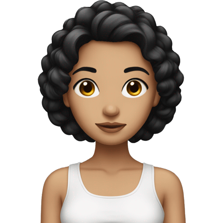 beautiful girl with black hair  emoji