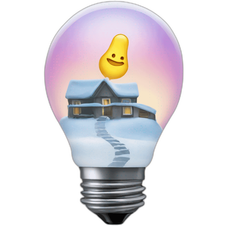 idea bulb in front of igloo emoji