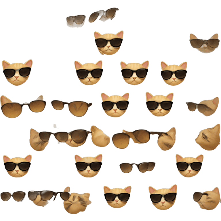 Cat Emoji with sunglasses  emoji