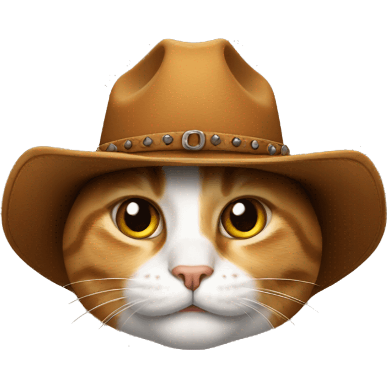 Cat wearing a cowboyhat  emoji