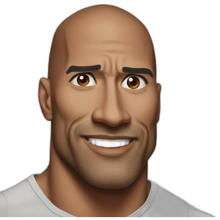 the rock as spider man emoji