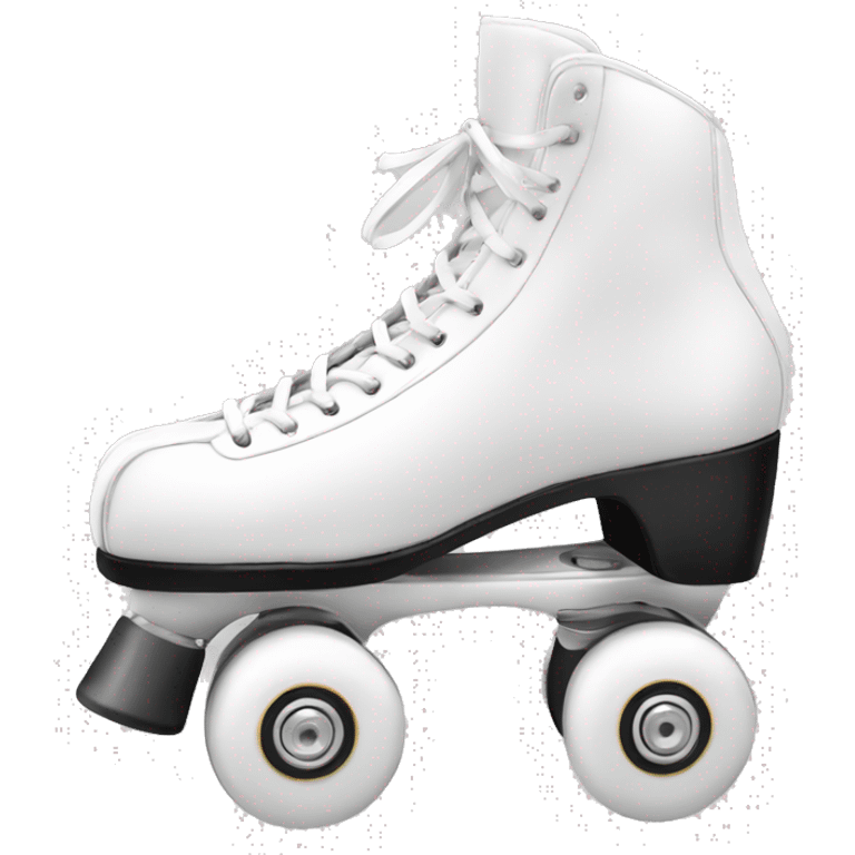 One White artistic rollerskate from edea flamenco emoji