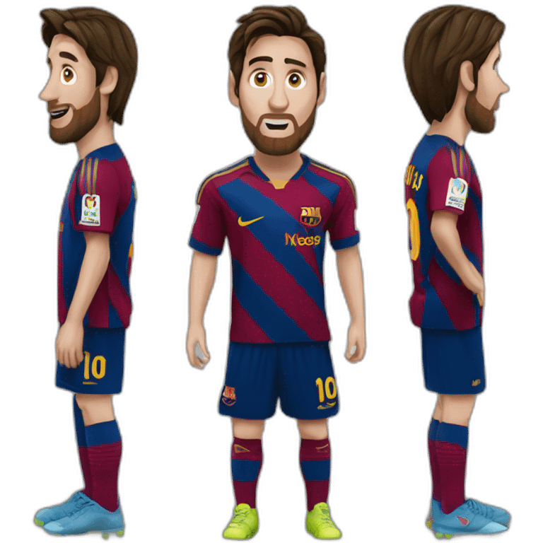 Messi tacle cris emoji