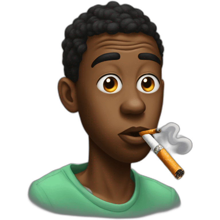 Tyler, The Creator smoking a cigarette emoji