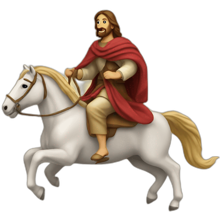 jesus riding a horse emoji