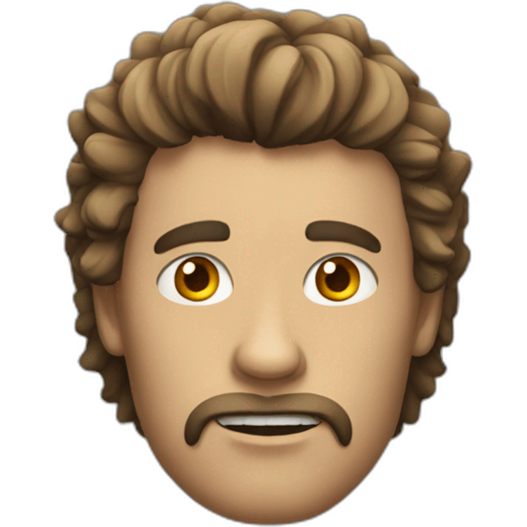 scary man with bear and nor hair emoji