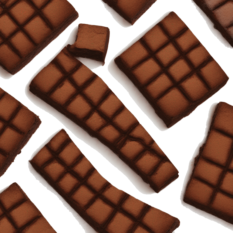 Chocolate brownie emoji