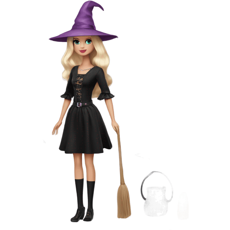 Barbie witch full body pale emoji