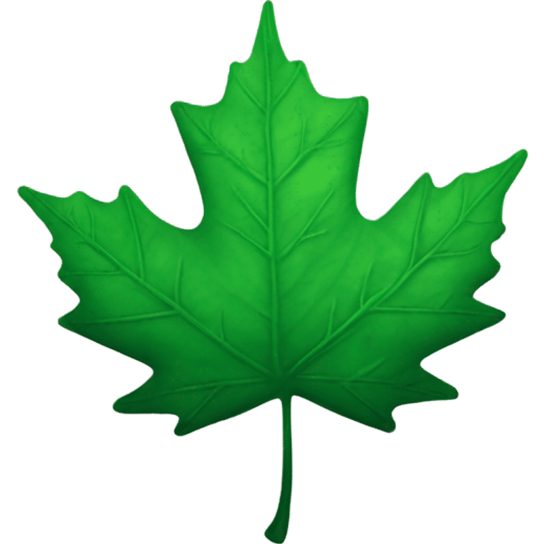 green maple leaf emoji